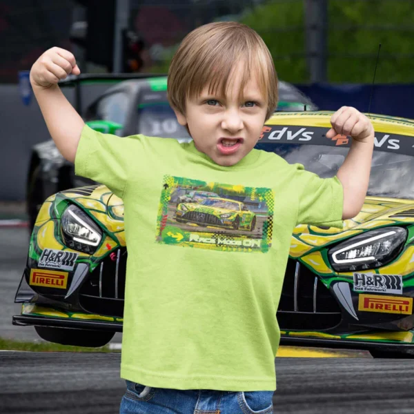 Mercedes AMG GT3 - Team Mann Filter - Landgraf - KIDS T-Shirt - Image 2