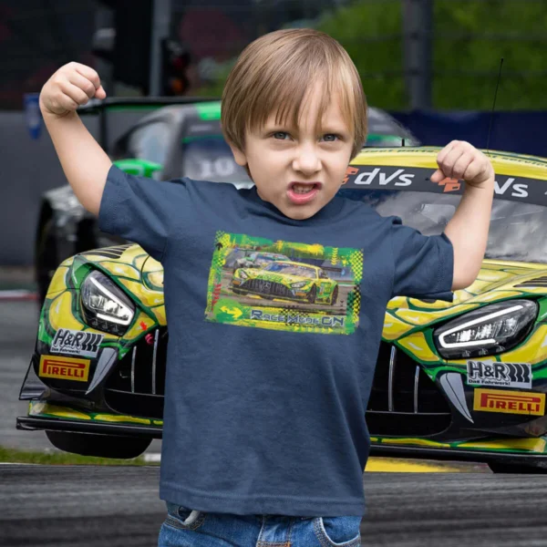 Mercedes AMG GT3 - Team Mann Filter - Landgraf - KIDS T-Shirt - Image 5