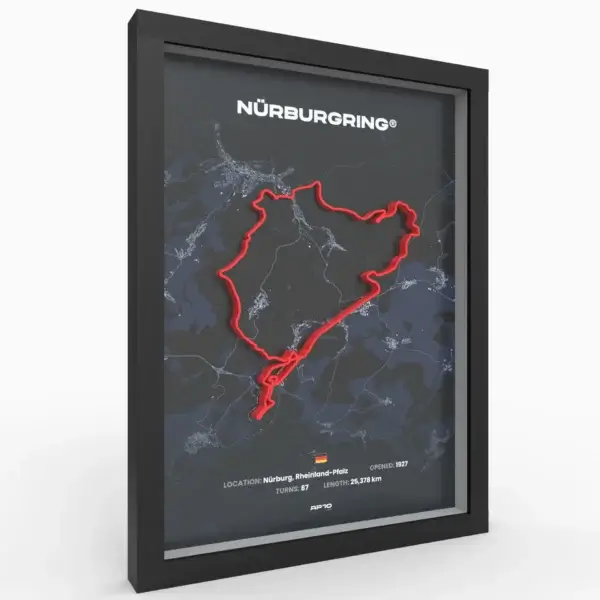 Nürburgring Nordschleife 3D race track Original A3