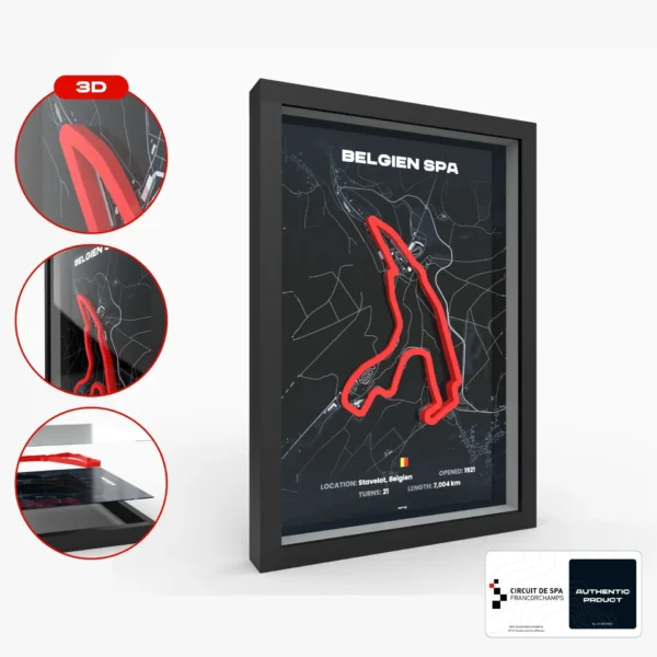 Spa Francorchamps 3D race track Original A3 - Image 5