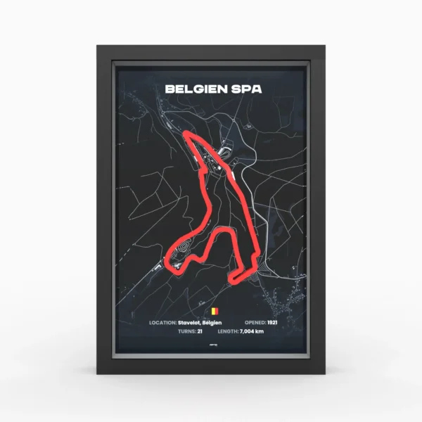 Spa Francorchamps 3D race track Original A3 - Image 3
